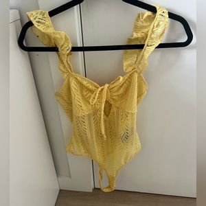 Urban Outfitters Yellow bodysuit